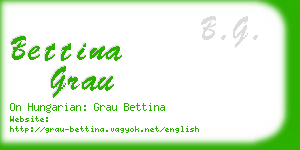 bettina grau business card